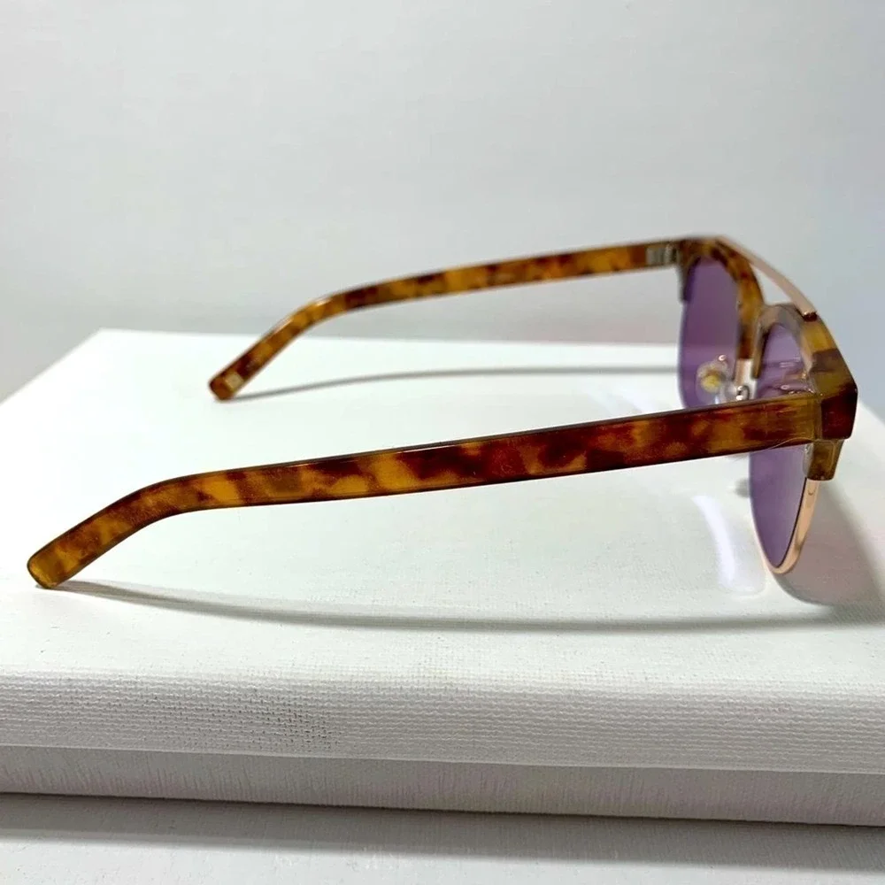 NWOT clubmaster tortoise and gold sunglasses